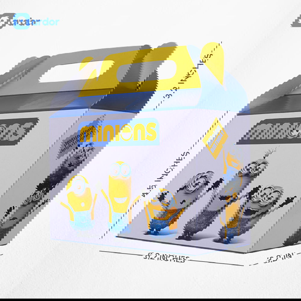 Pack of 10 Minions Theme Goodie Boxes - ardor