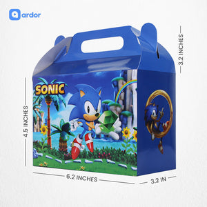 Pack of 10 Sonic Theme Goodie Boxes - ardor