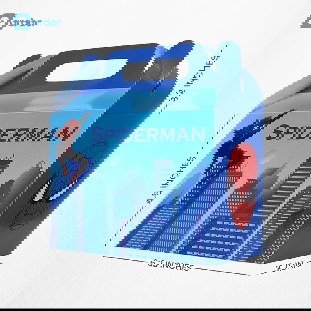 Pack of 10 Spider Man Theme Goodie Boxes - ardor