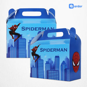 Pack of 10 Spider Man Theme Goodie Boxes - ardor