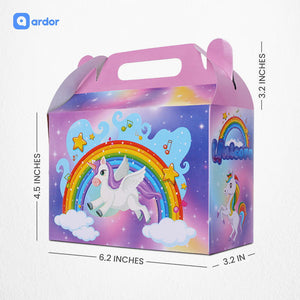 Pack of 10 Unicorn Theme Goodie Boxes - ardor