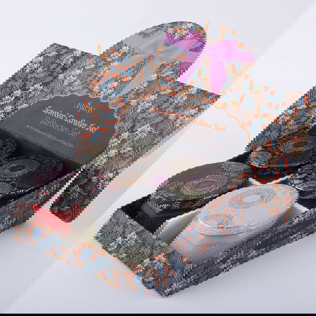 Scented Jar Candles | Pack of 4 | For Room Decor - ardor