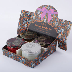 Scented Jar Candles | Pack of 4 | For Room Decor - ardor