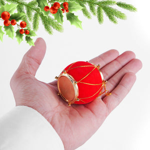Small Hanging Drum 12 Pcs for Christmas Tree Decor - ardor