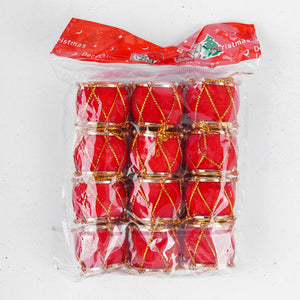 Small Hanging Drum 12 Pcs for Christmas Tree Decor - ardor
