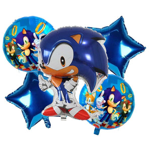 Sonic 5 Pcs Foil Balloons Set - ardor