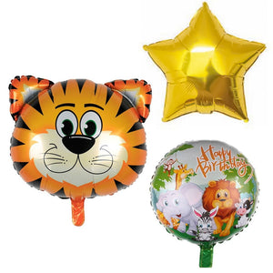 Tiger Foil Balloons 5 Pcs Set - ardor