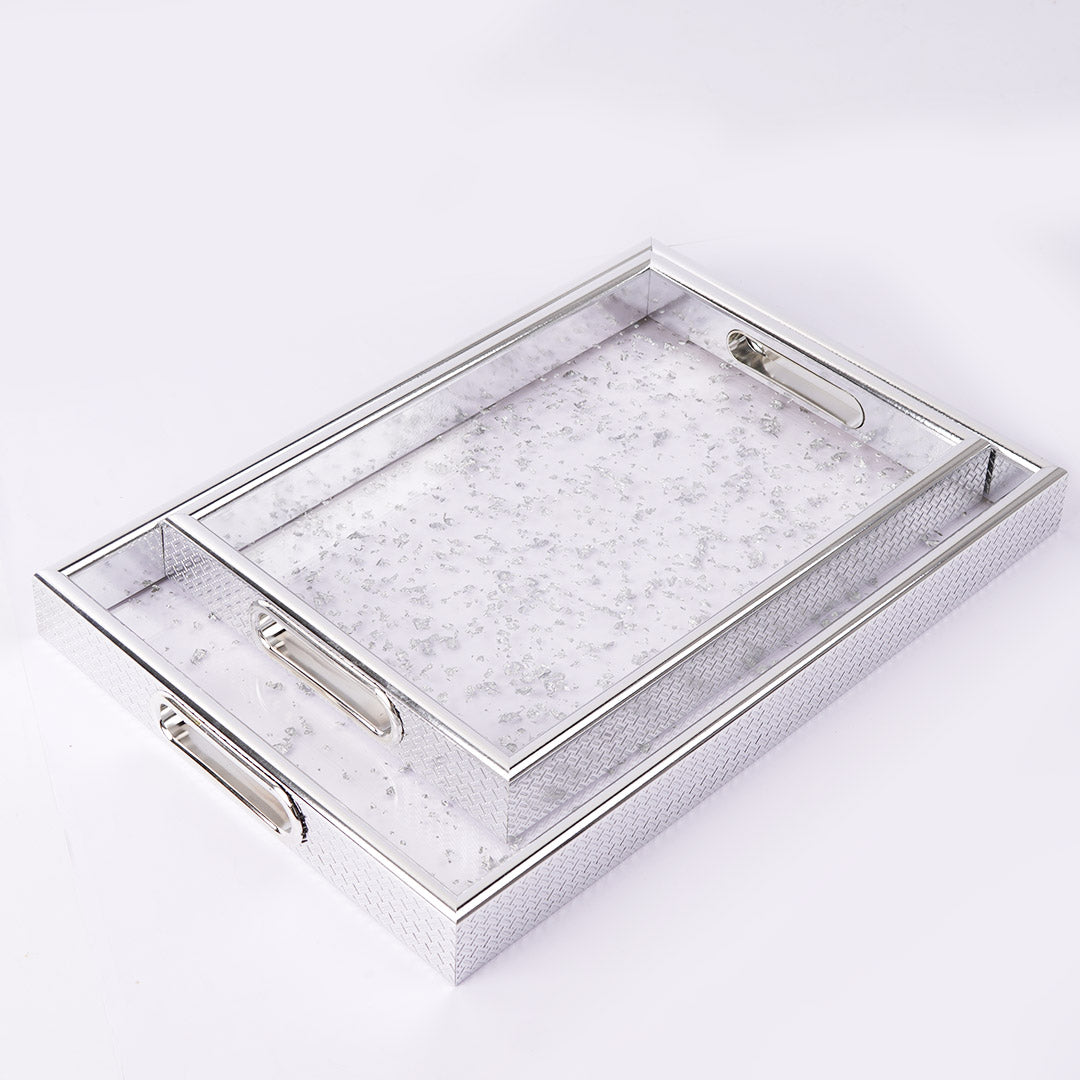Wedding Tray Square Shape 2 Pcs Set - ardor