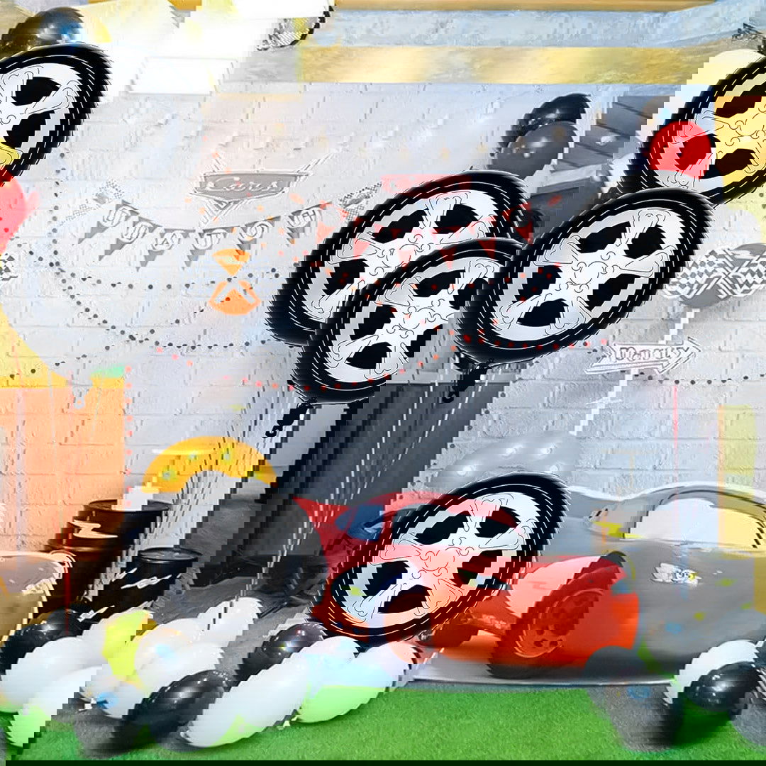 Wheel Foil Balloons 5 Pcs Set - ardor