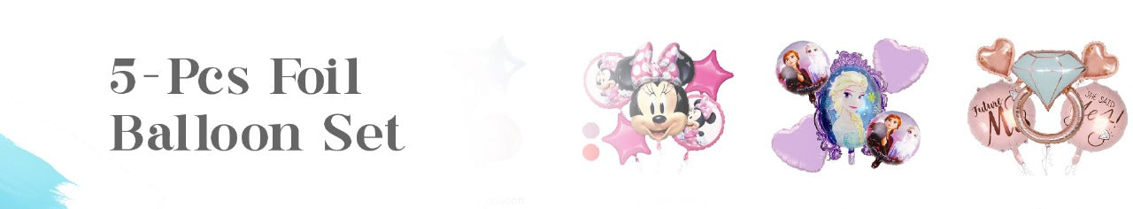 5pcs Foil Balloon Sets - ardor