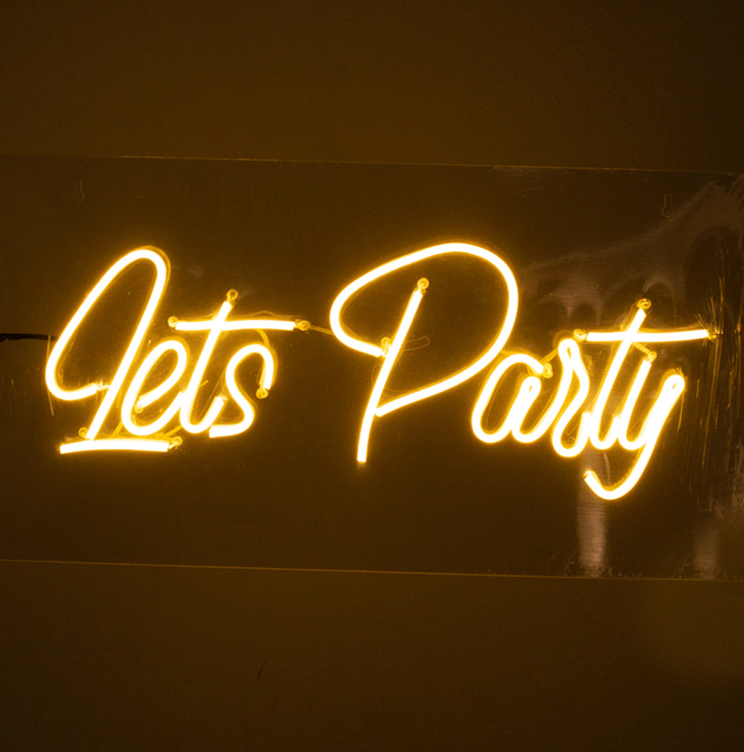 Let’s Party Neon Sign – LED Wall & Event Decoration Light