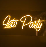 Let’s Party Neon Sign – LED Wall & Event Decoration Light