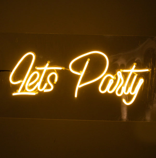 Let's Party Neon Sign