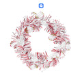 🎅 Christmas Tinsel Garland Wreath