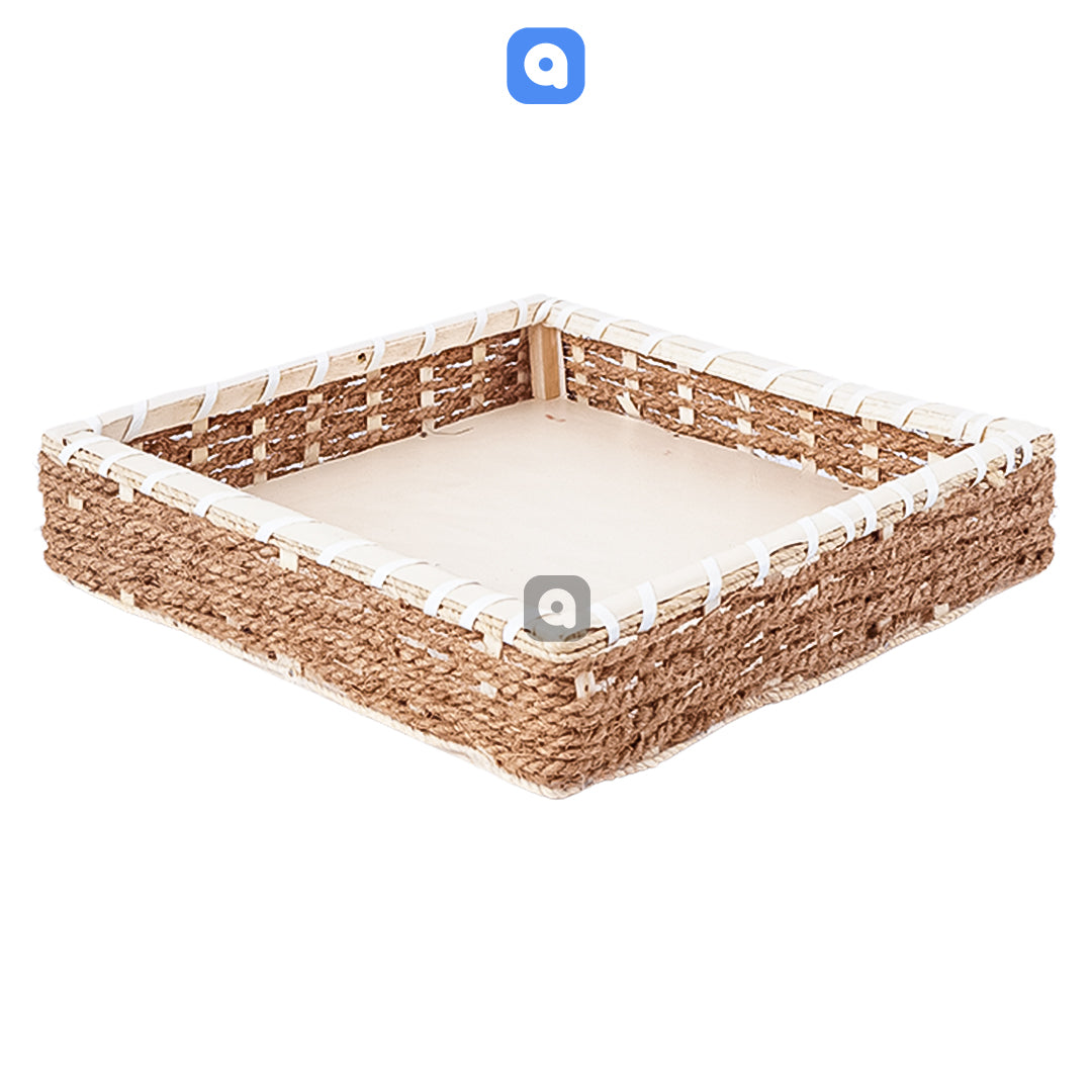 Square Jute Basket - Basket for Home, Gifting, Decoration