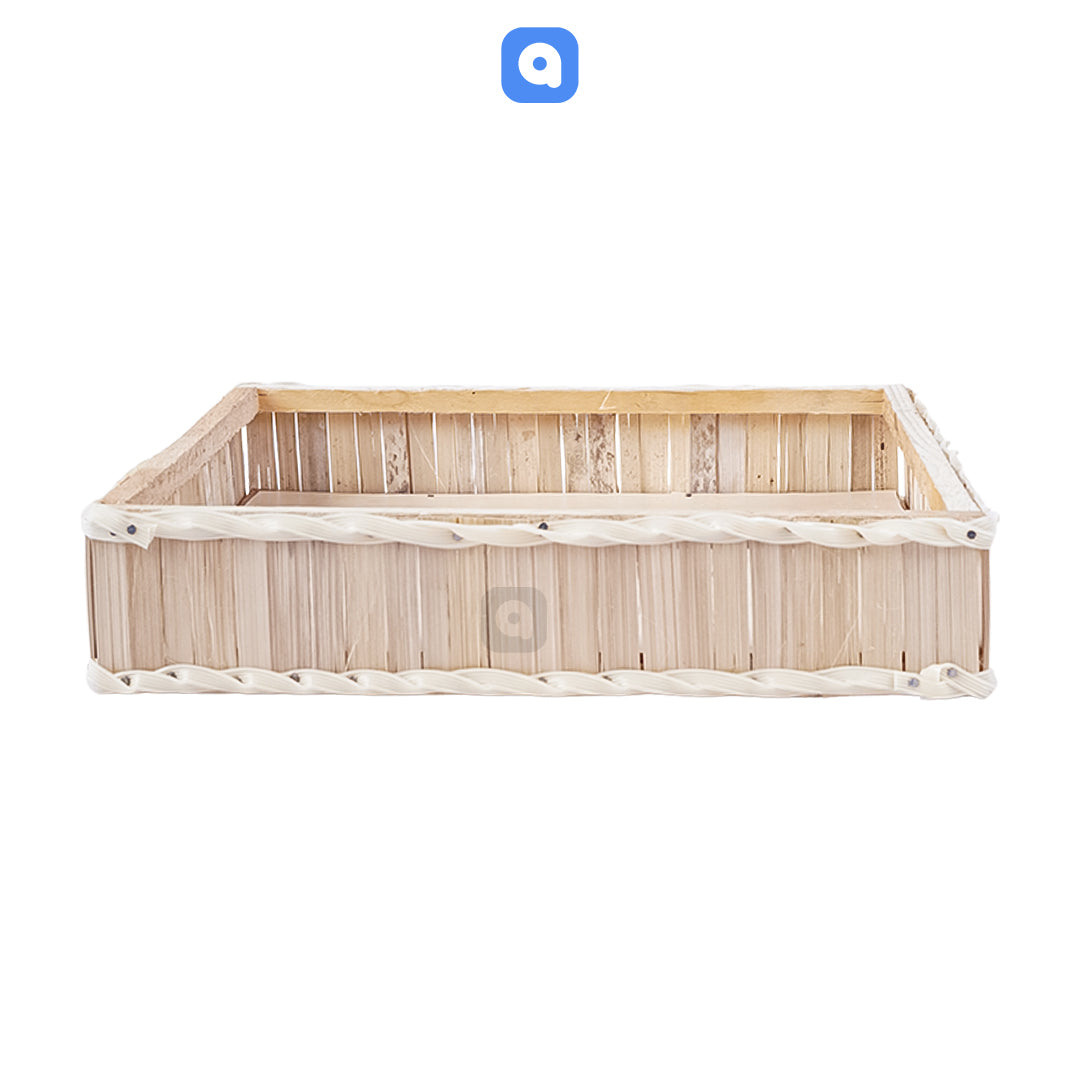 Wooden Square Storage Basket for Home or Gifting