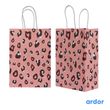 PInk Snow Leopard Print Pack of 12