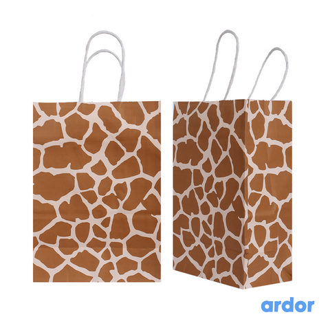 Giraffe Print Goodie Bag Pack of 12