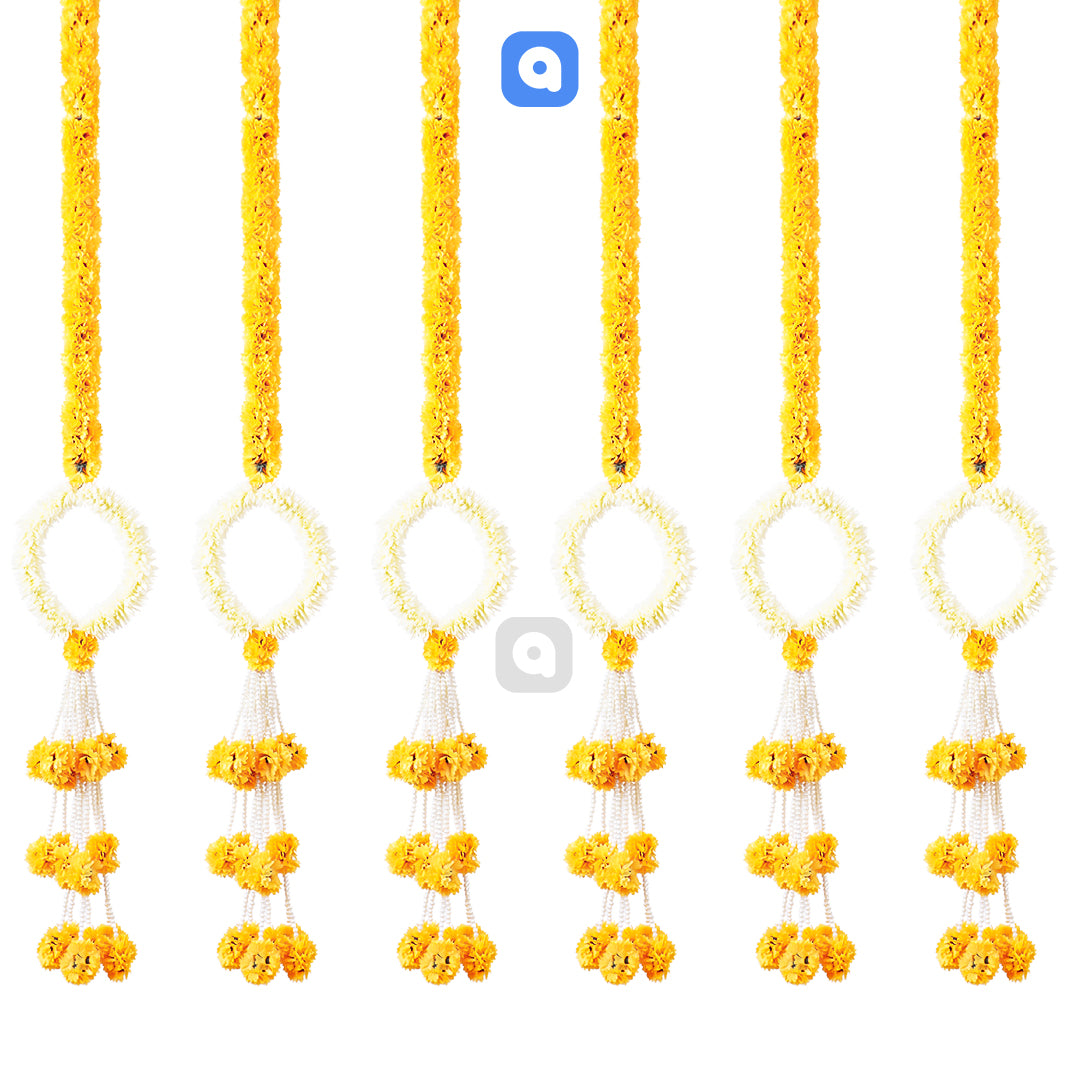 Artificial Marigold Garland - Single Lari – Mehndi Mayoun & Wedding Decoration