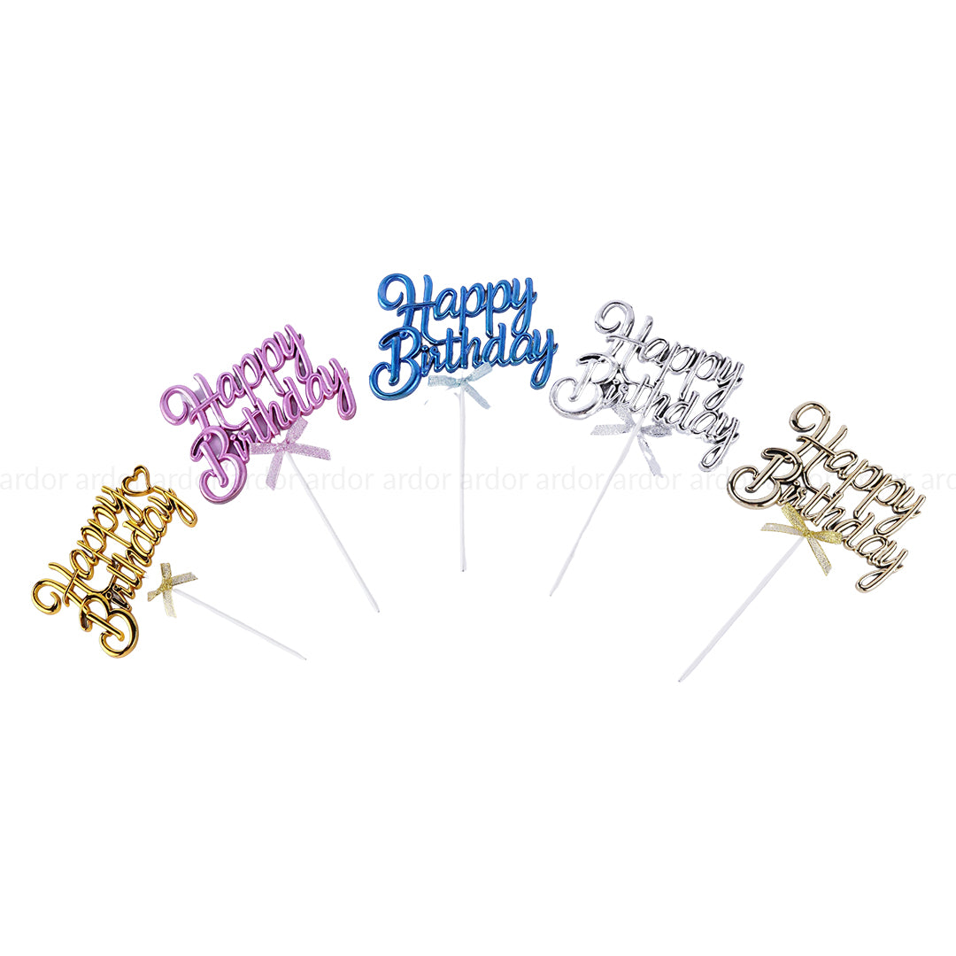 Happy Birthday Cake Toppers – Party Decoration Accessories