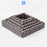 Brown Square Cane Basket