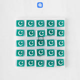 Pack of 25 - 14th August Badges - Rubber Light Badges