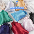 Pack of 50 Multi-Color Satin Pouches for Nikkah & Wedding