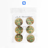 Pack of 6 - Golden 14th August Badges