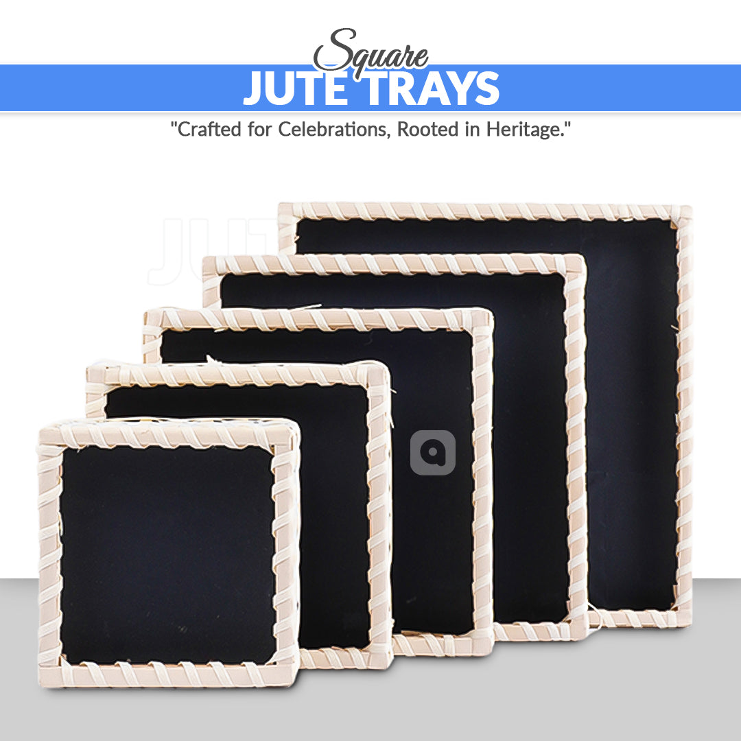 Off White Square Cane Basket for Home or Gifting