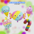Ice Cream Foil Balloon Set (5 Pcs) by Ardor.pk – Party Balloons in Pakistan