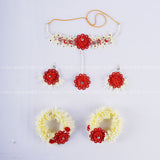 Artificial Flower Jewellery Set with Gajray – Wedding & Mehndi Accessories