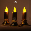 Golden LED Candle Lamps – 12 Pcs Flameless Candle Lights for Home & Events