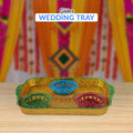 Glitter Wedding Tray 3 Piali/cup for Rasm-e-hina