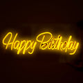 Happy Birthday Neon Sign – LED Party Backdrop Light