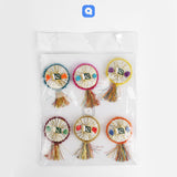 Pack of 6 - 14th August Badges