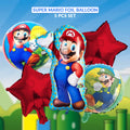 Super Mario Foil Balloon Set (5 Pcs) by Ardor.pk – Gaming Theme Party Balloons