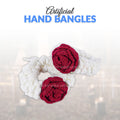 2 Pcs Artificial Flower Hand  Bangles