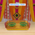 Glitter Wedding Tray 2 Piali/cup for Rasm-e-hina