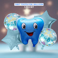 First Tooth Foil Balloon Set (5 Pcs) – Baby Boy & Girl Tooth Party Balloons in Pakistan