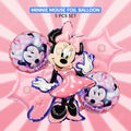 Minnie Mouse Foil Balloon Set (5 Pcs) by Ardor.pk – Kids Party Balloons