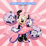 Minnie Mouse Foil Balloon Set (5 Pcs) by Ardor.pk – Kids Party Balloons