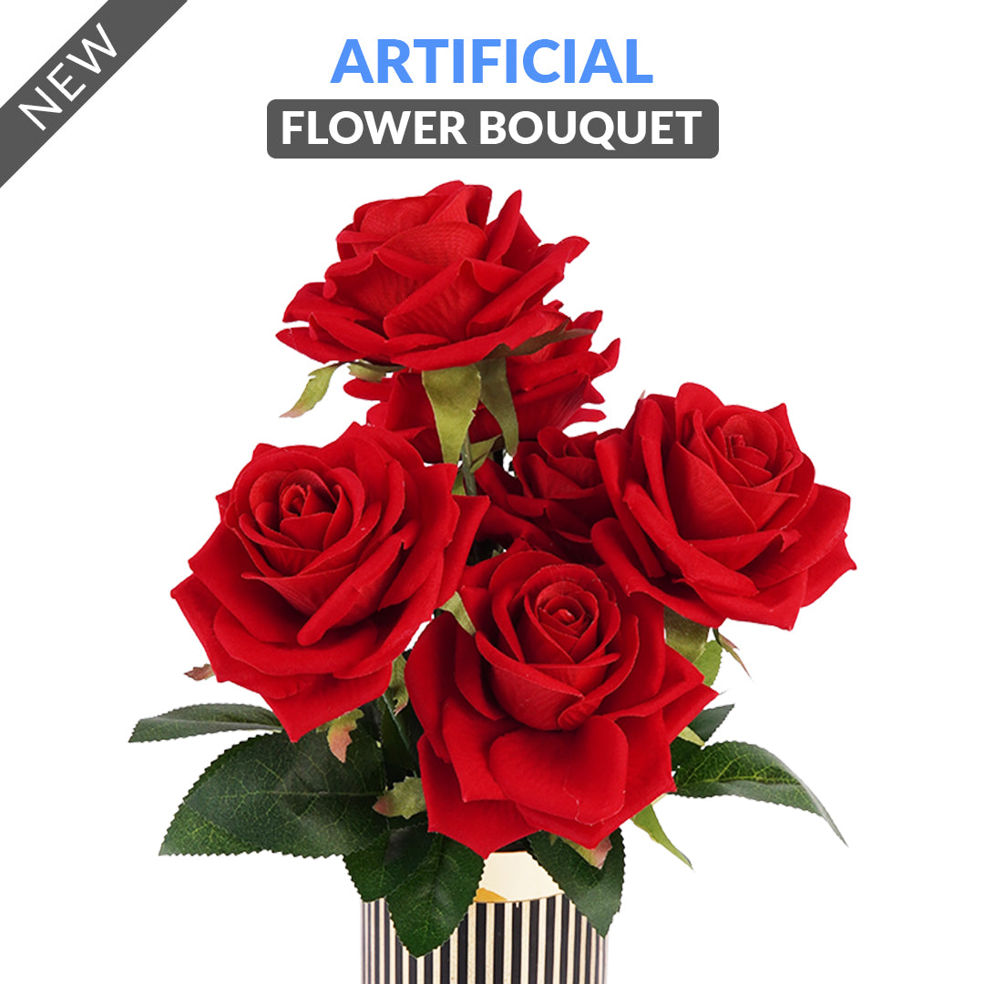 Artificial Flowers Bouqet Velvet fabric - Ardor