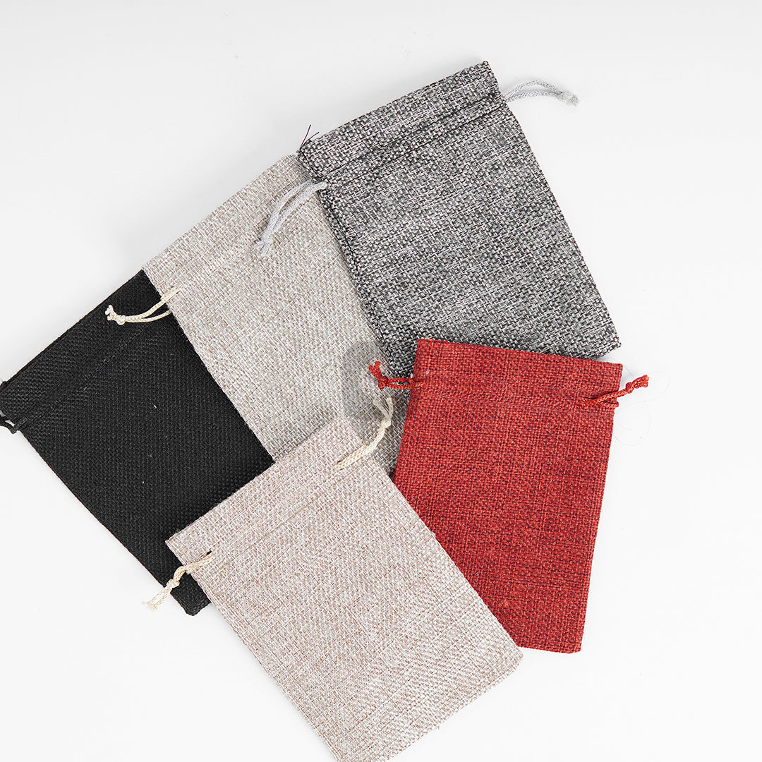 Pack of 50 - Multi Color NIkkah Jute Pouches perfect for Weddings