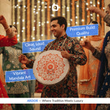 3 Pcs Duffli Set – Traditional Dholki for Mehndi & Wedding Events | Available in 3 Sizes