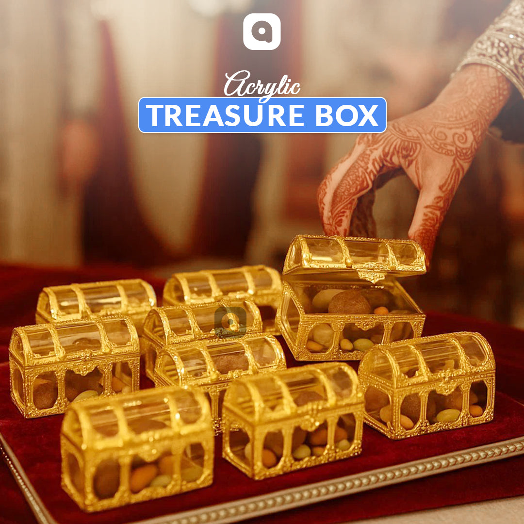 Pack of 12 - Acrylic Treasure Box