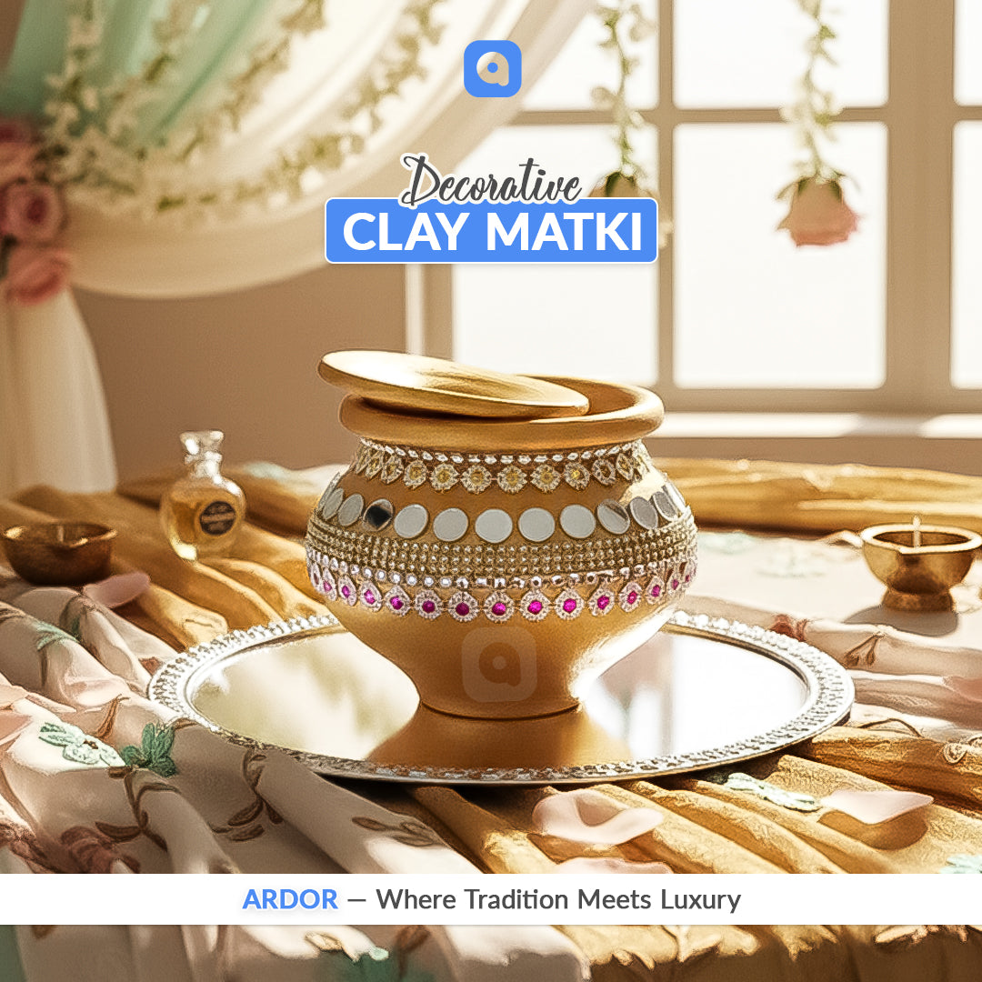 Decorative Clay Matki for Diwali & Festive Decor – Ardor Pakistan