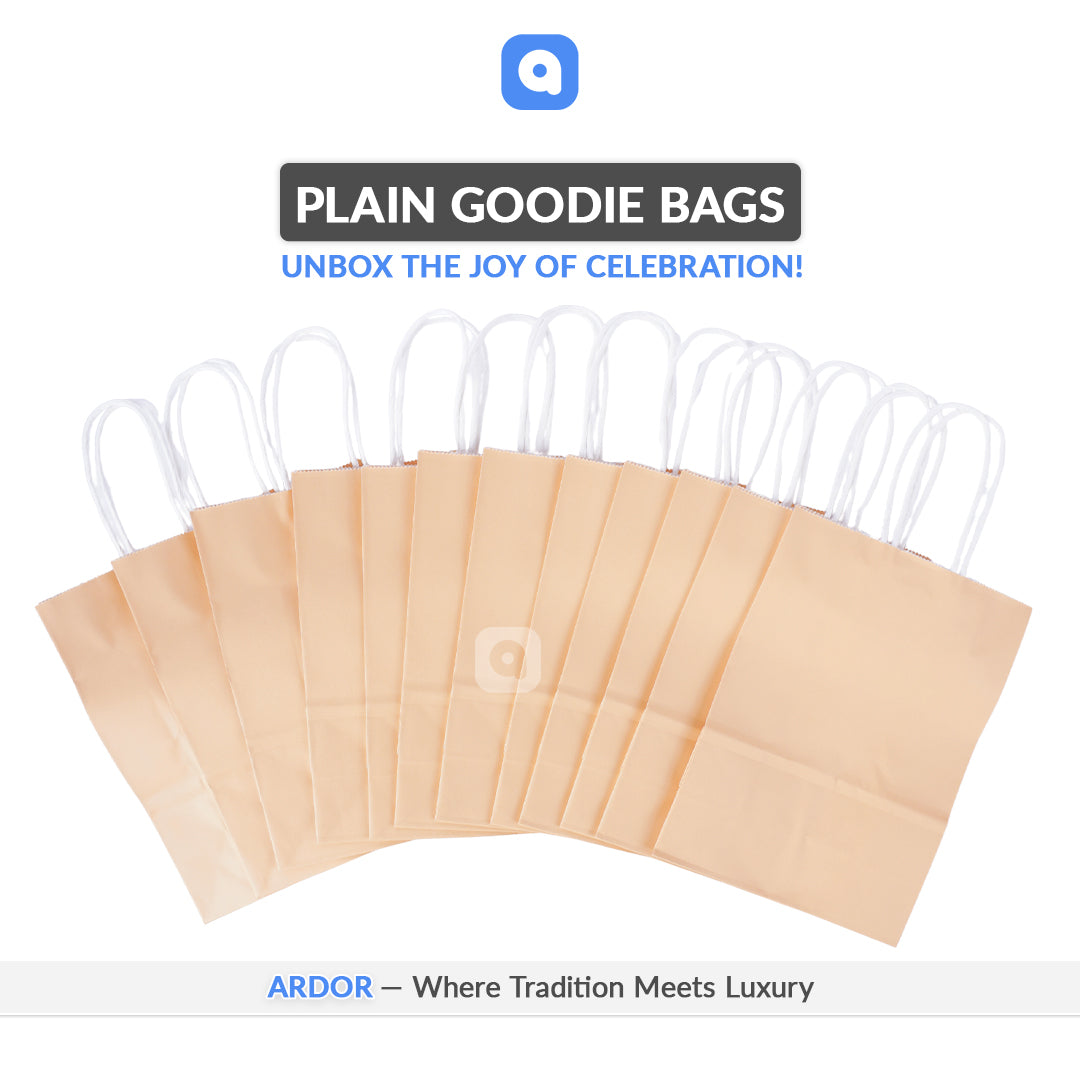 Pack of 12 – Plain Goodie Bags for Parties & Events