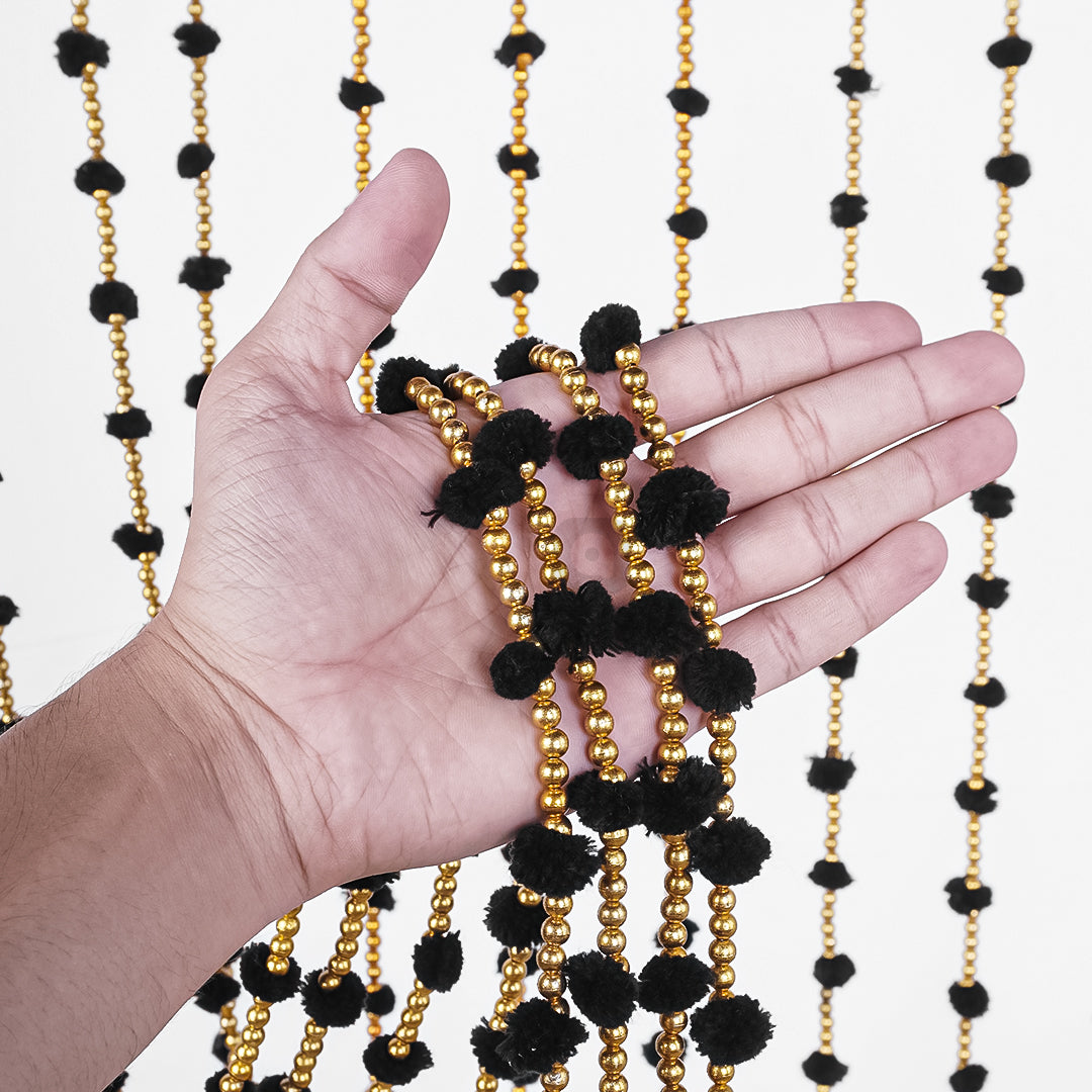 12 pcs - Small Pom Pom Garland – Colorful Decorative Garland for Parties & Events