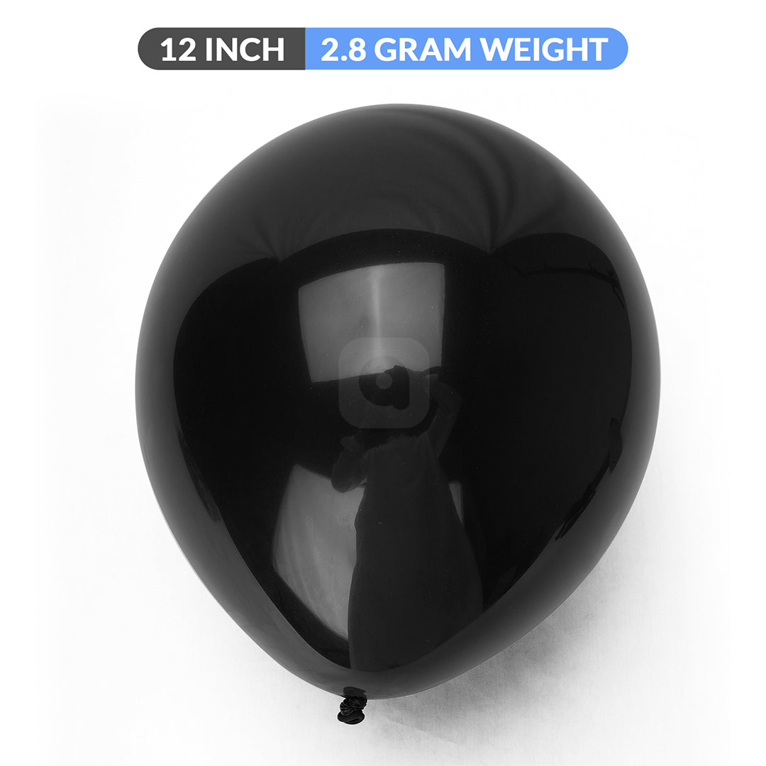 Pack of 100 Black latex Balloon