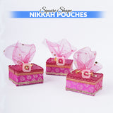 Pack of 10 - Square Shaped Nikkah Pouches
